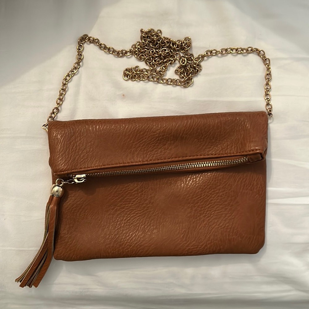 Brown small crossbody bag